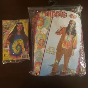 Hippie costume halloween adult size